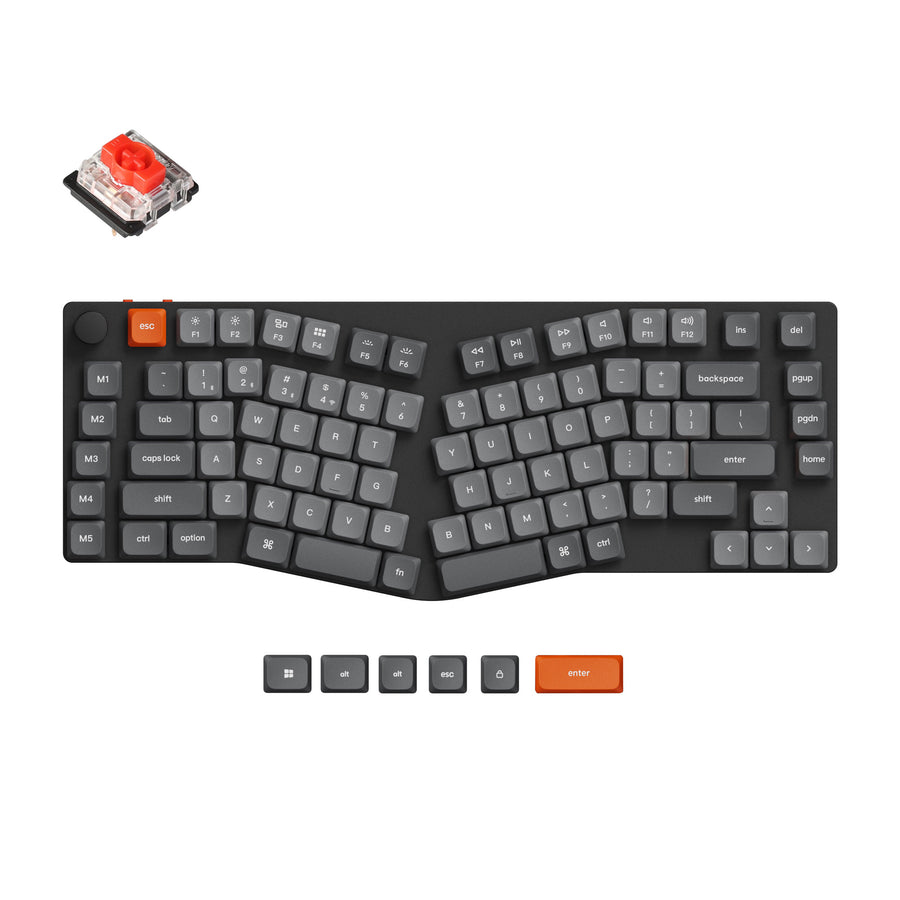 Keychron K15 Max (Aliceレイアウト) QMK ワイヤレスカスタム メカニカルキーボード