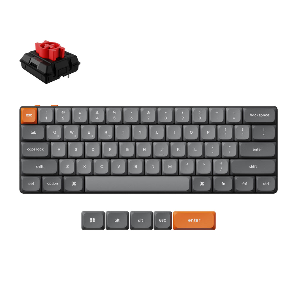Keychron K9 Max QMK VIA 薄型ワイヤレスメカニカルキーボード|US ANSI Keyboard