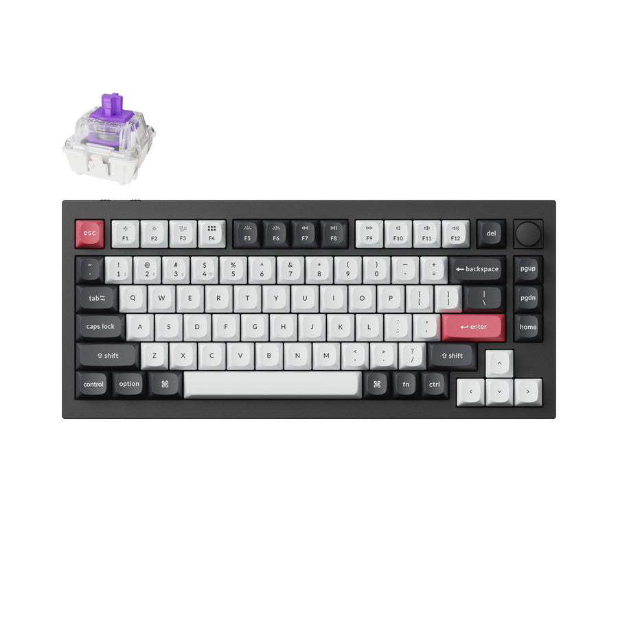 Keychron Q1 HE QMK ワイヤレス カスタム キーボード(US ANSI 配列)