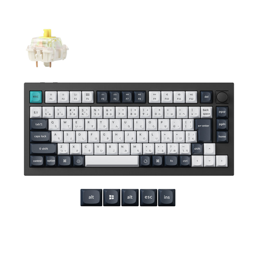 Keychron Q1 Max QMK/VIA ワイヤレス カスタム メカニカルキーボード(JIS 配列)