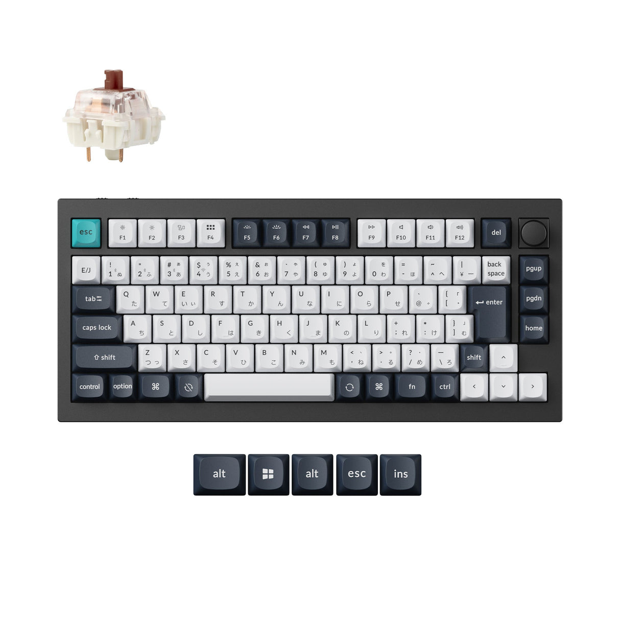 Keychron Q1 Max QMK/VIA ワイヤレス カスタム メカニカルキーボード(JIS 配列)
