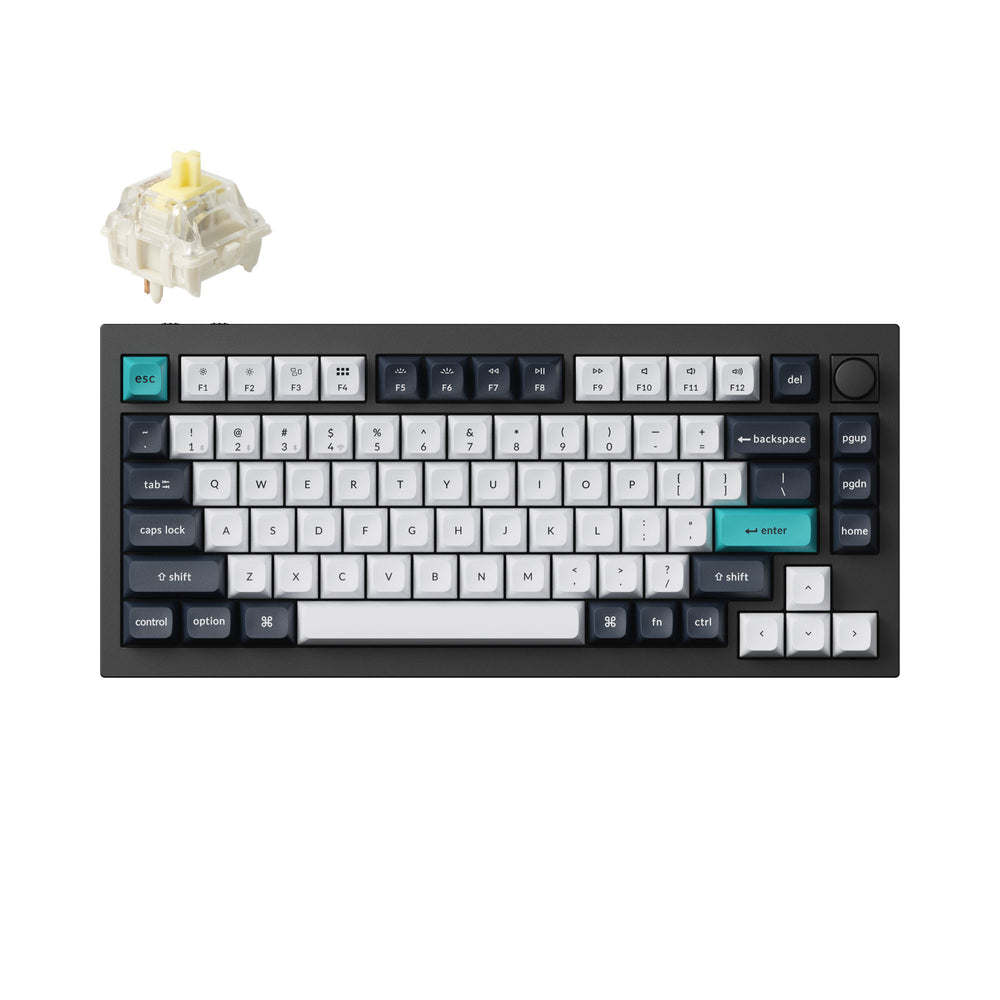Keychron Q1 Max QMK/VIA ワイヤレス カスタム メカニカルキーボード(US ANSI 配列)