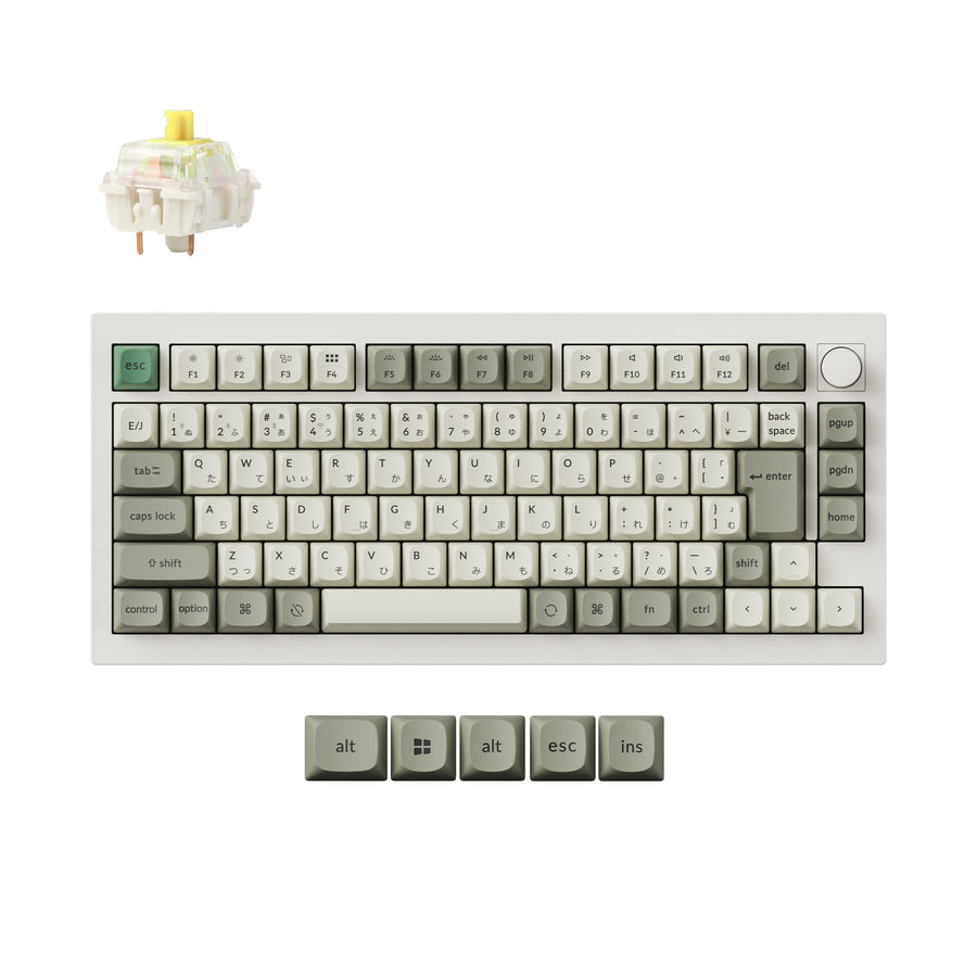 Keychron Q1 Max QMK/VIA ワイヤレス カスタム メカニカルキーボード(JIS 配列)