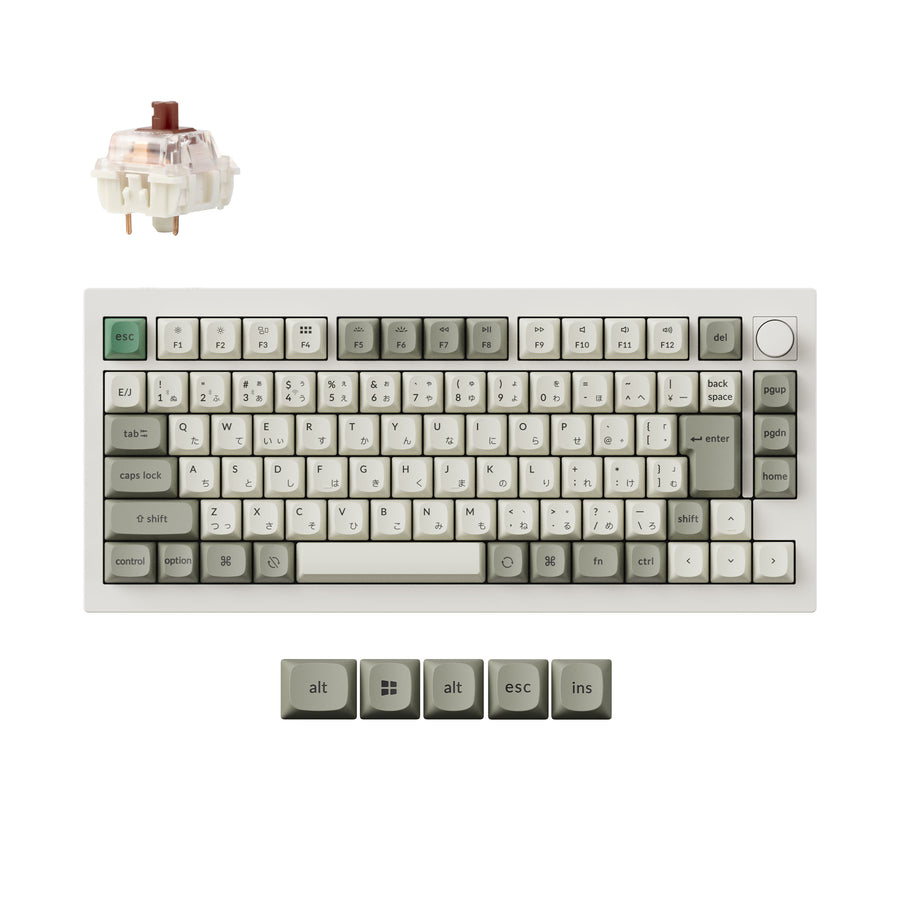 Keychron Q1 Max QMK/VIA ワイヤレス カスタム メカニカルキーボード(JIS 配列)