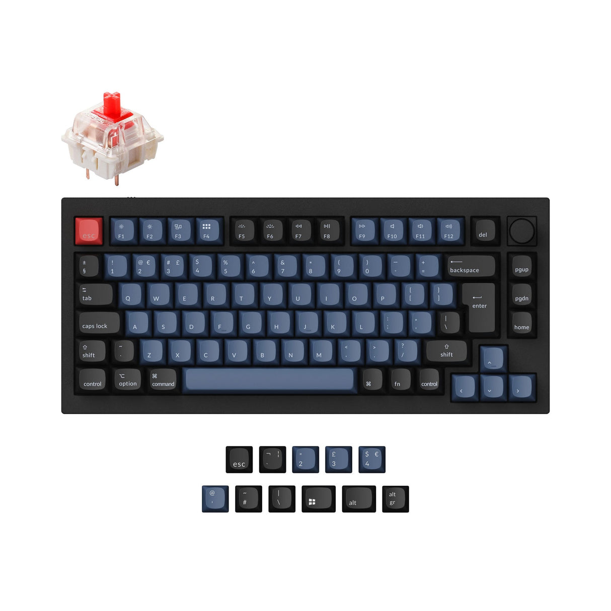Keychron Q1 QMK カスタム メカニカル キーボード - バージョン 2(UK ISO 配列)