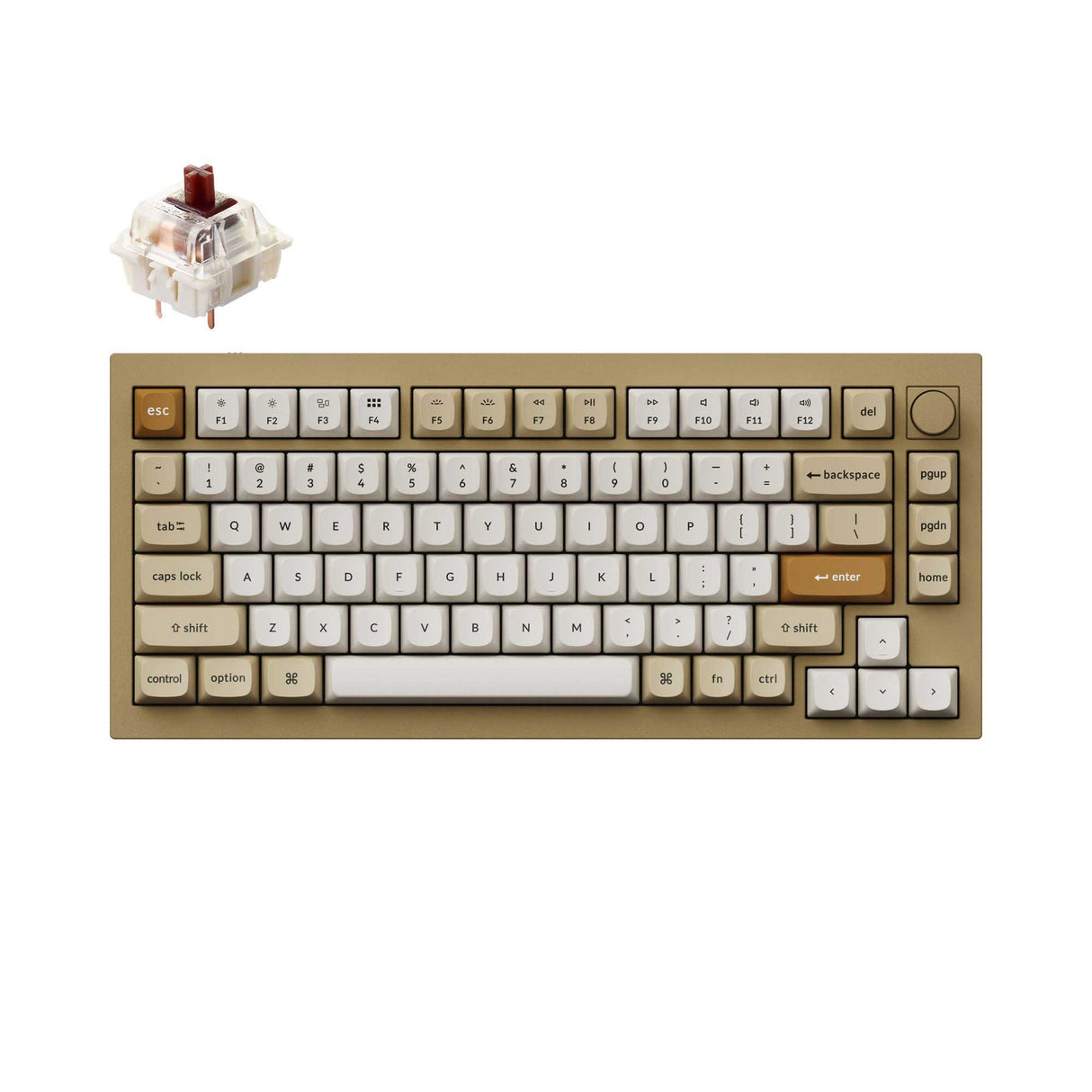 Keychron Q1 QMK カスタム メカニカル キーボード - バージョン 2(US ANSI 配列)