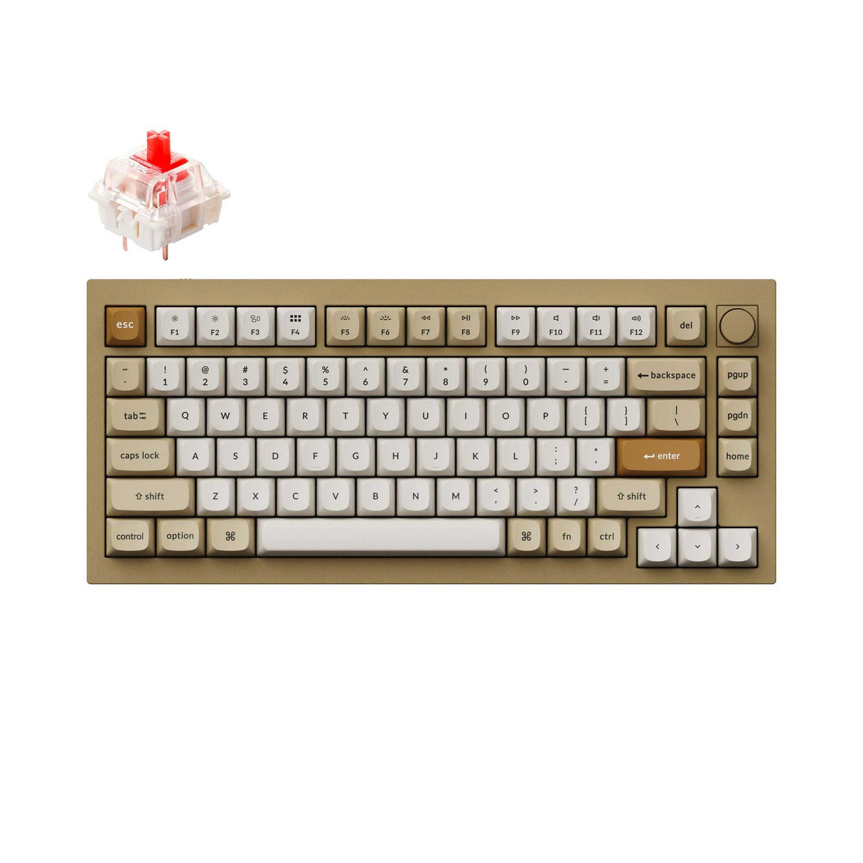 Keychron Q1 QMK カスタム メカニカル キーボード - バージョン 2(US ANSI 配列)