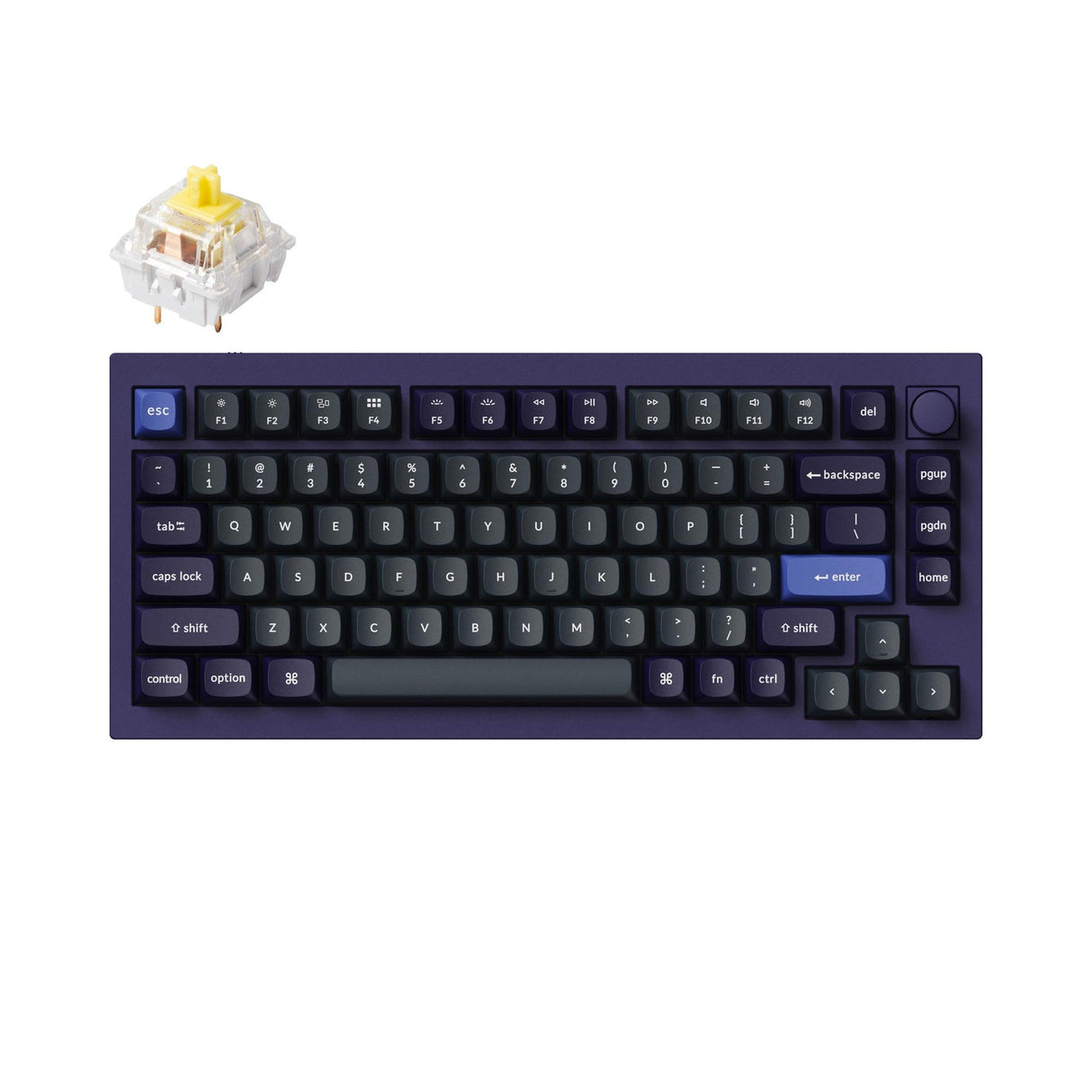 Keychron Q1 QMK カスタム メカニカル キーボード - バージョン 2(US ANSI 配列)