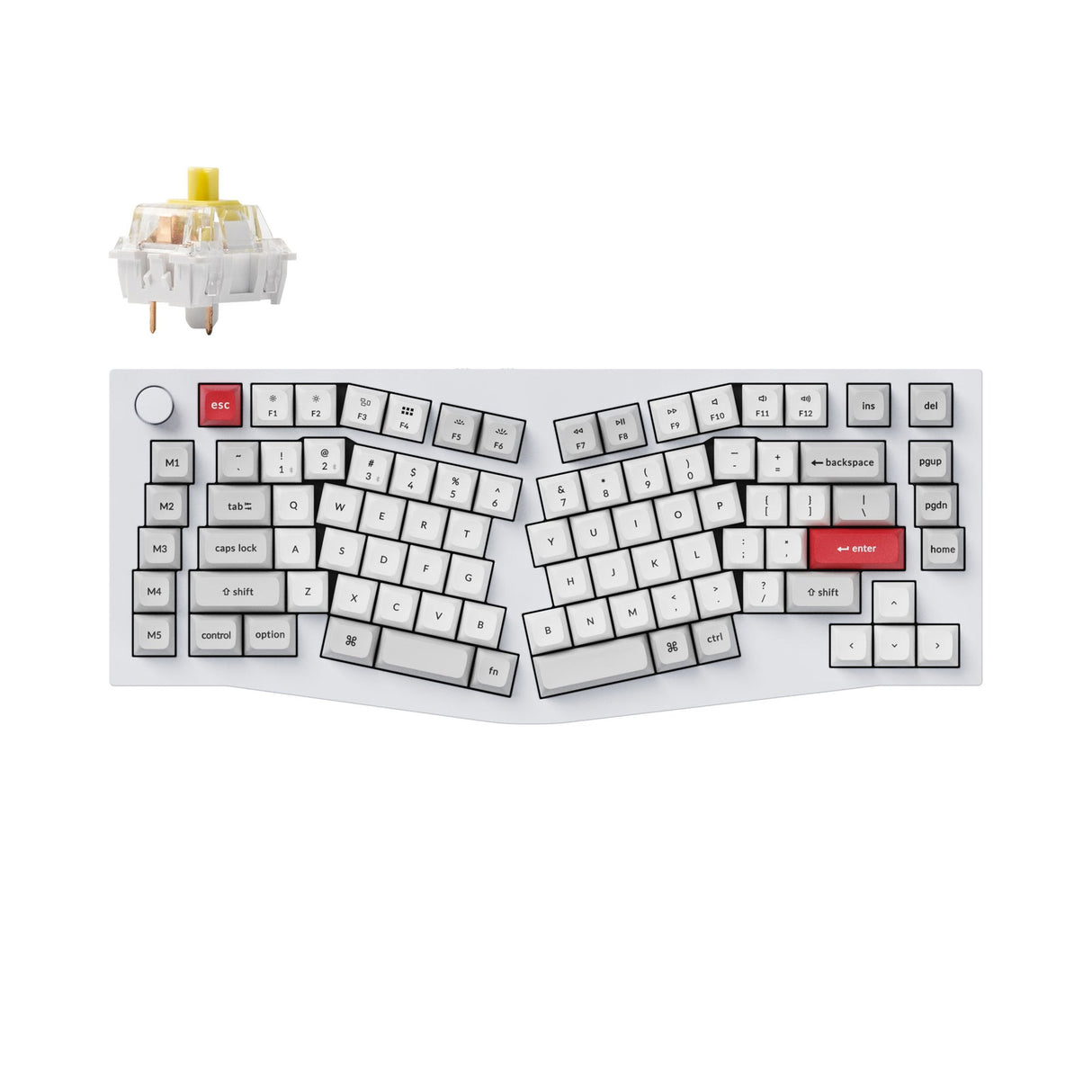 Keychron Q10 Pro (Alice レイアウト) QMK/VIA ワイヤレス カスタム メカニカル キーボード(US ANSI 配列)
