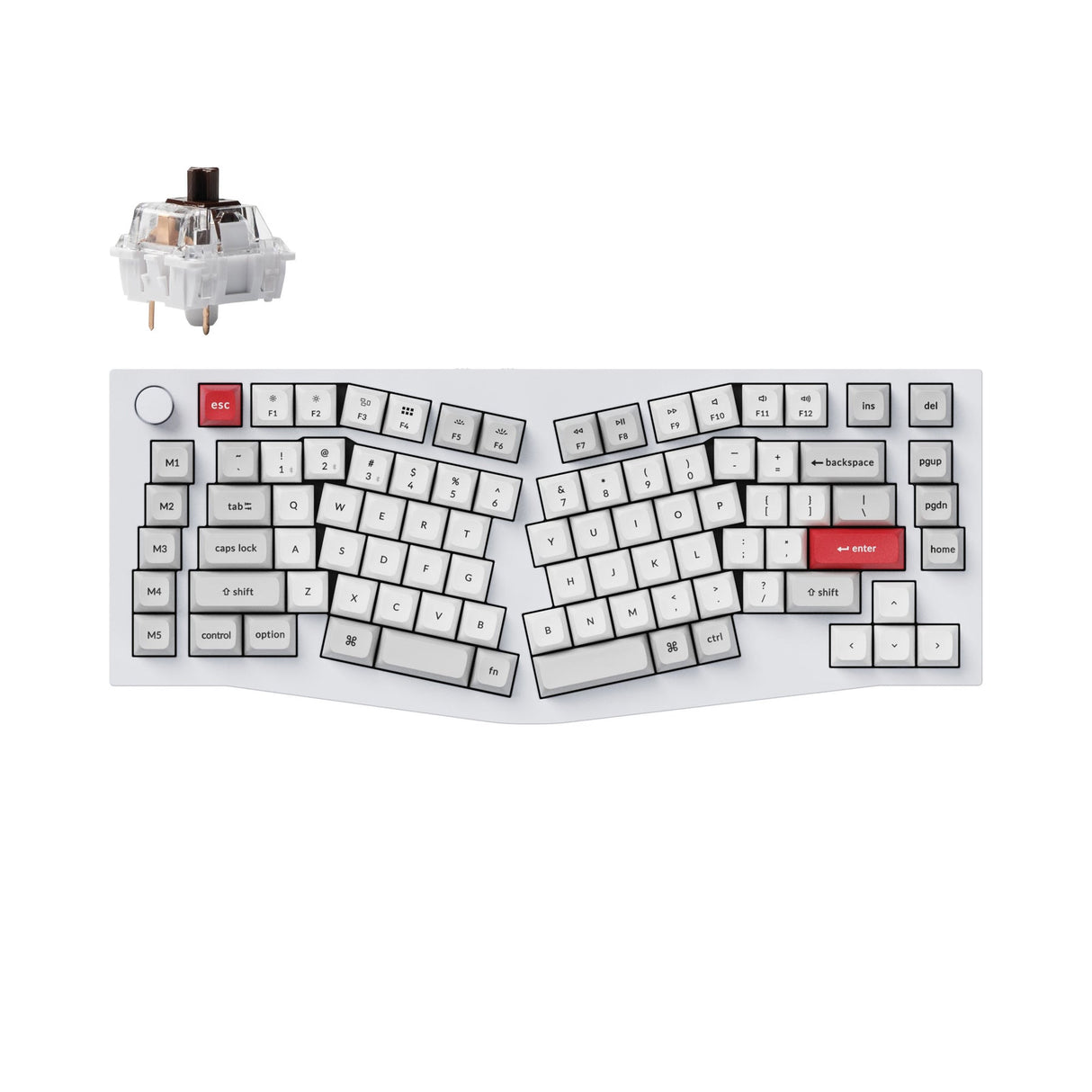 Keychron Q10 Pro (Alice レイアウト) QMK/VIA ワイヤレス カスタム メカニカル キーボード(US ANSI 配列)