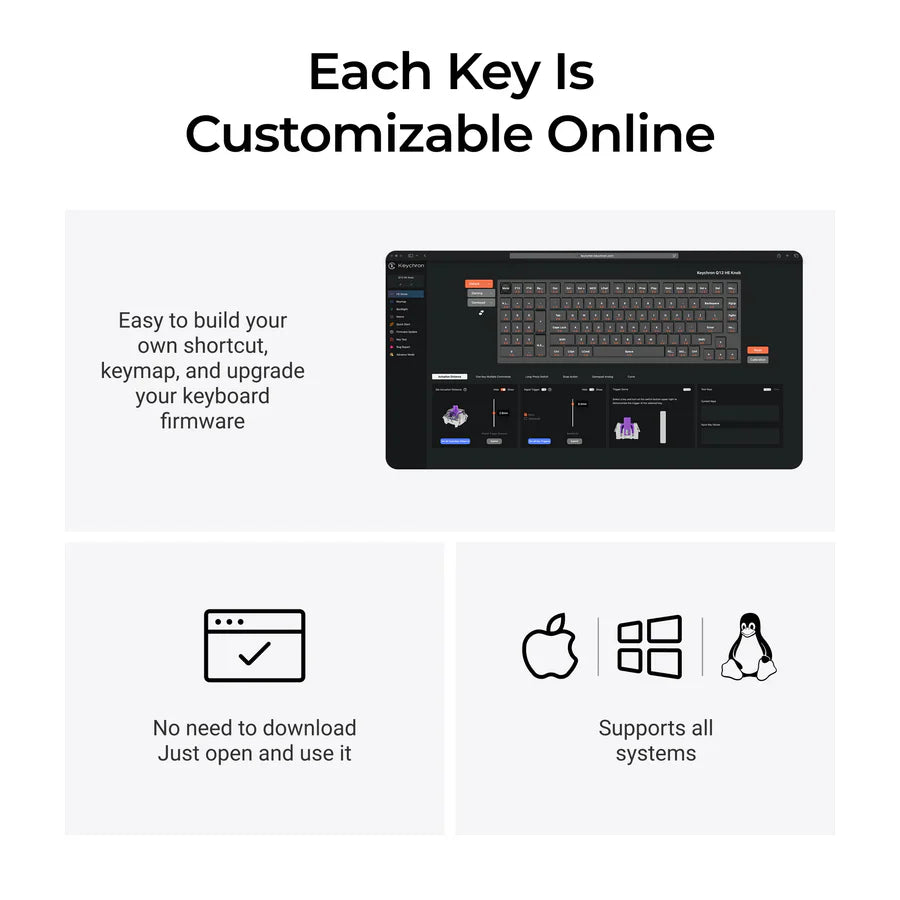 Keychron Q12 HE QMK ワイヤレスカスタムキーボード