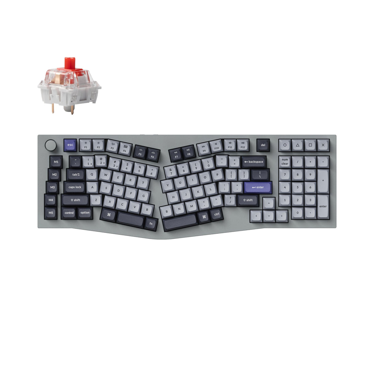 Keychron Q13 Pro (Alice レイアウト) QMK/VIA ワイヤレス カスタム メカニカル キーボード(US ANSI 配列)