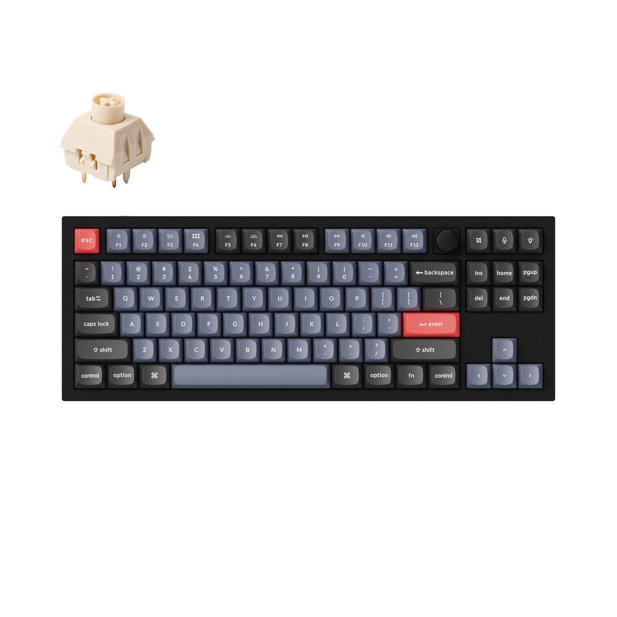 Keychron Q3 QMK カスタム メカニカル キーボード(US ANSI 配列)