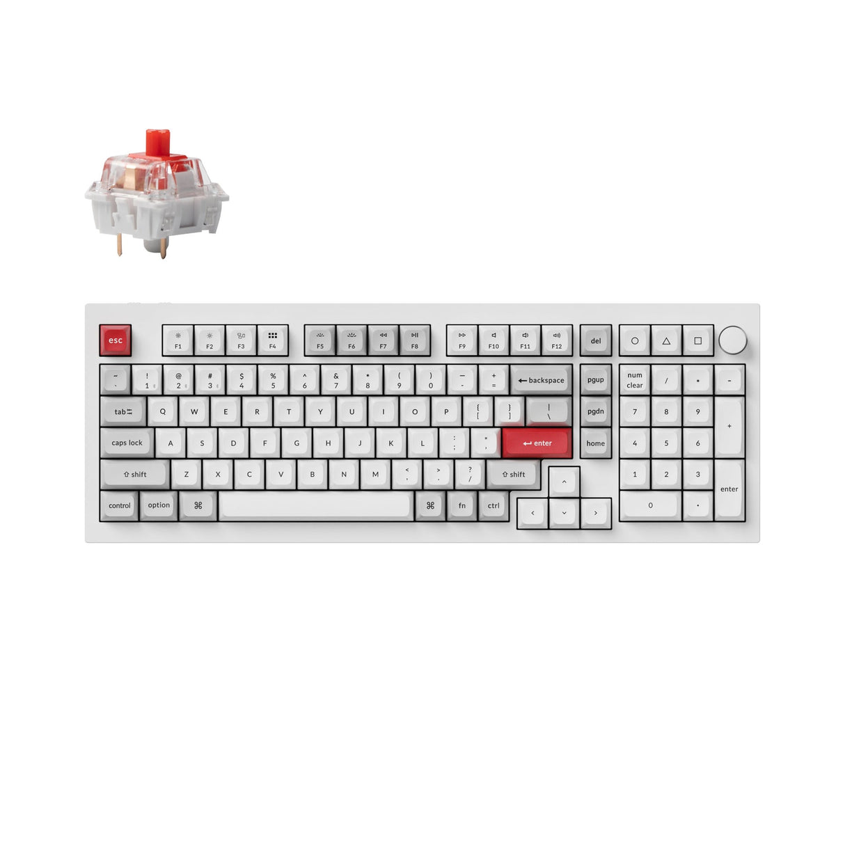 Keychron Q5 Pro QMK/VIA ワイヤレス カスタム メカニカルキーボード(US ANSI 配列)