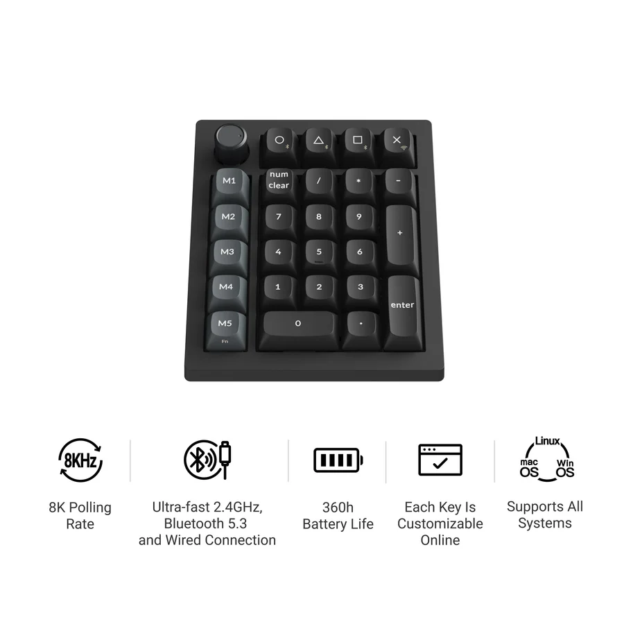Keychron V0 Ultra 8K ワイヤレスカスタム テンキー – Keychron Japan
