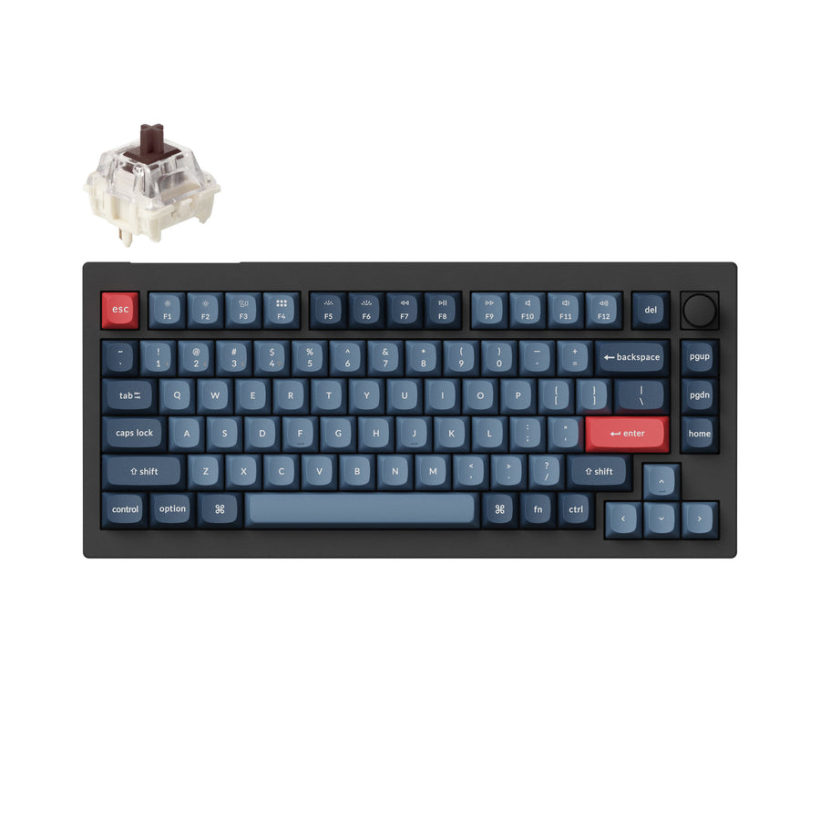 Keychron V1 Max QMK/VIA ワイヤレス カスタム メカニカルキーボード(US ANSI 配列)