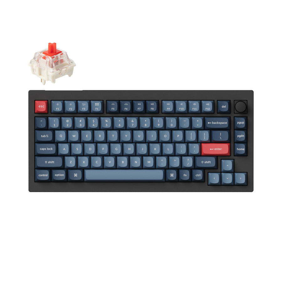 Keychron V1 Max QMK/VIA ワイヤレス カスタム メカニカルキーボード(US ANSI 配列)