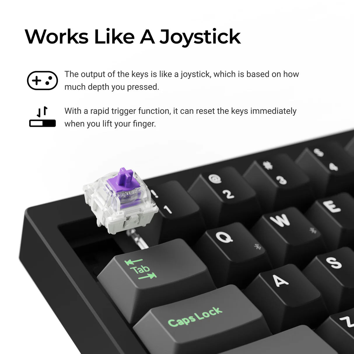 Lemokey P2 HE 磁気スイッチ ワイヤレスカスタムゲーミングキーボード (US ANSI Layout)