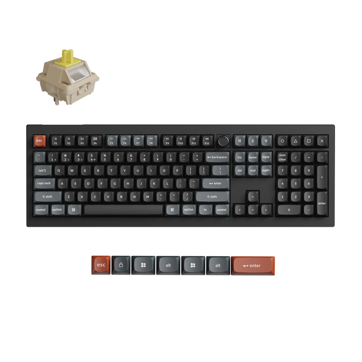 Keychron V6 Ultra 8K ワイヤレスカスタムメカニカルキーボード