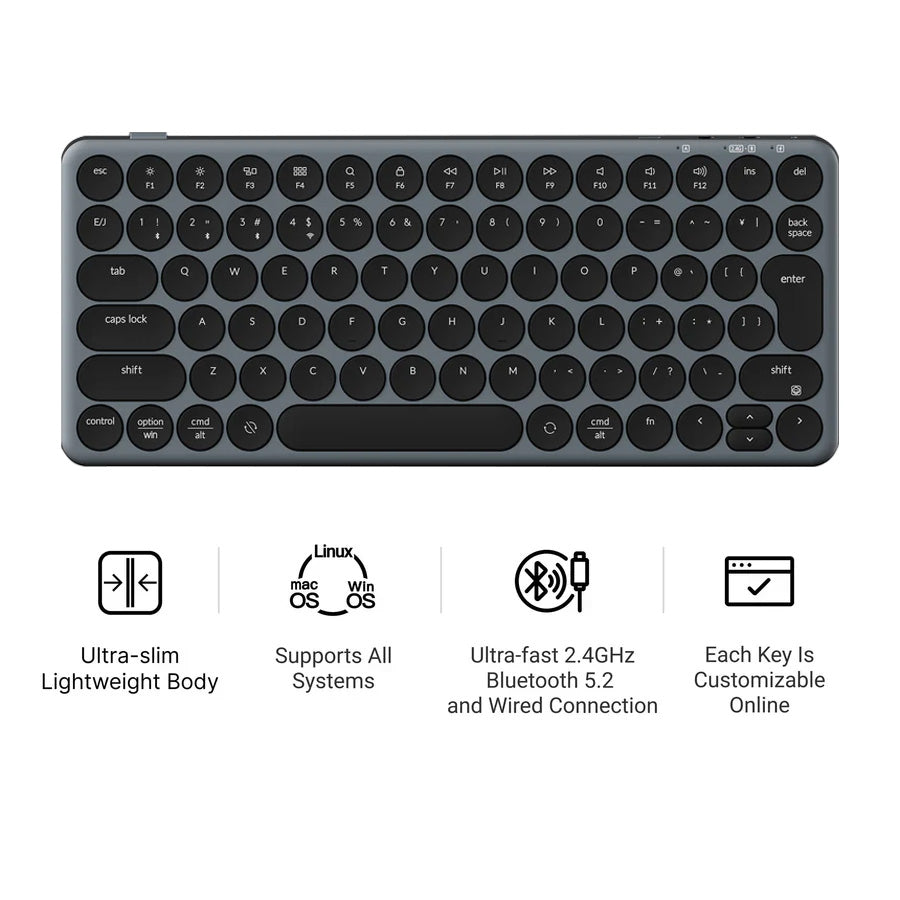 Keychron B3 Pro ウルトラスリム ワイヤレスキーボード 日本語配列(かな刻印なし)