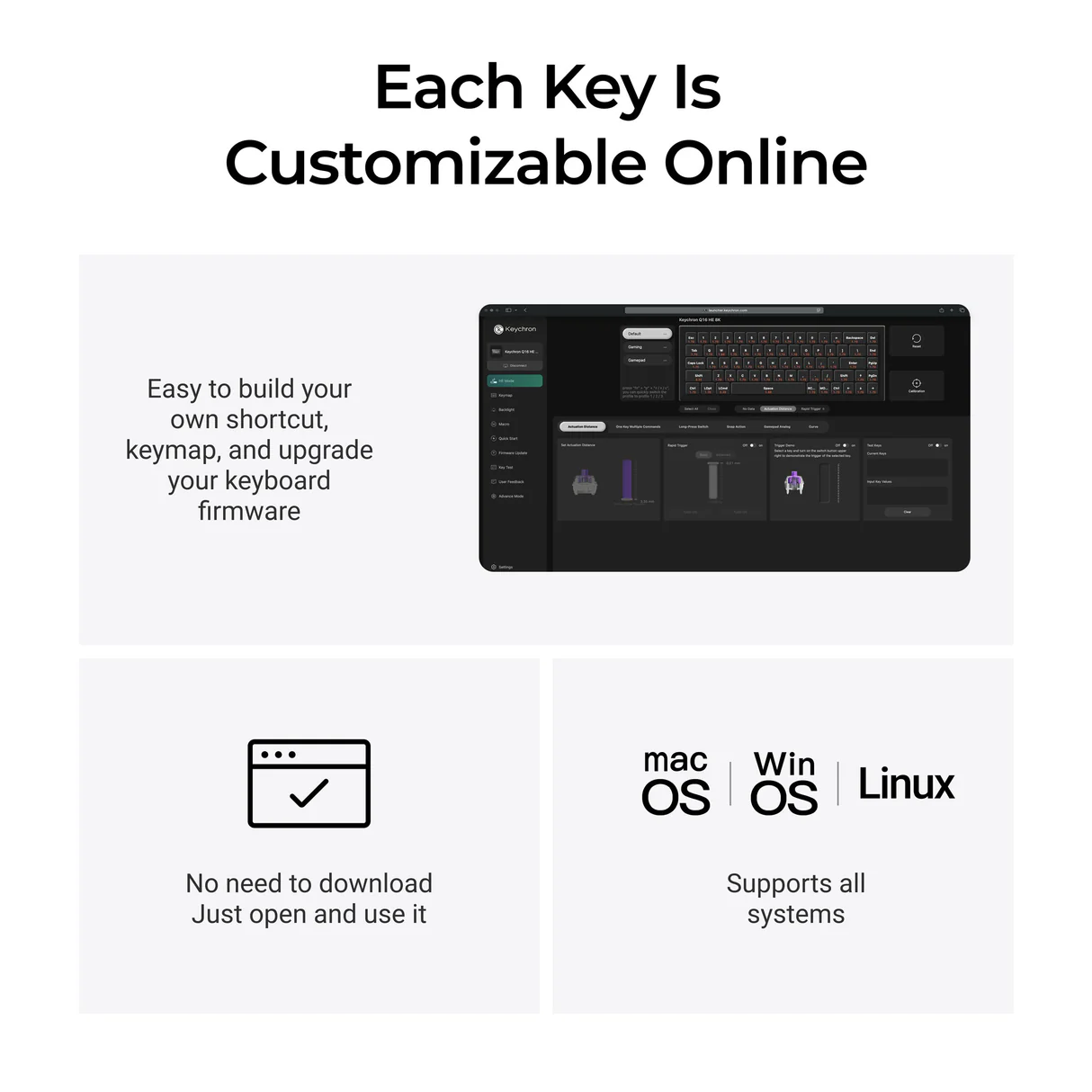 Keychron Q16 HE 8K 磁気スイッチ セラミック製キーボード