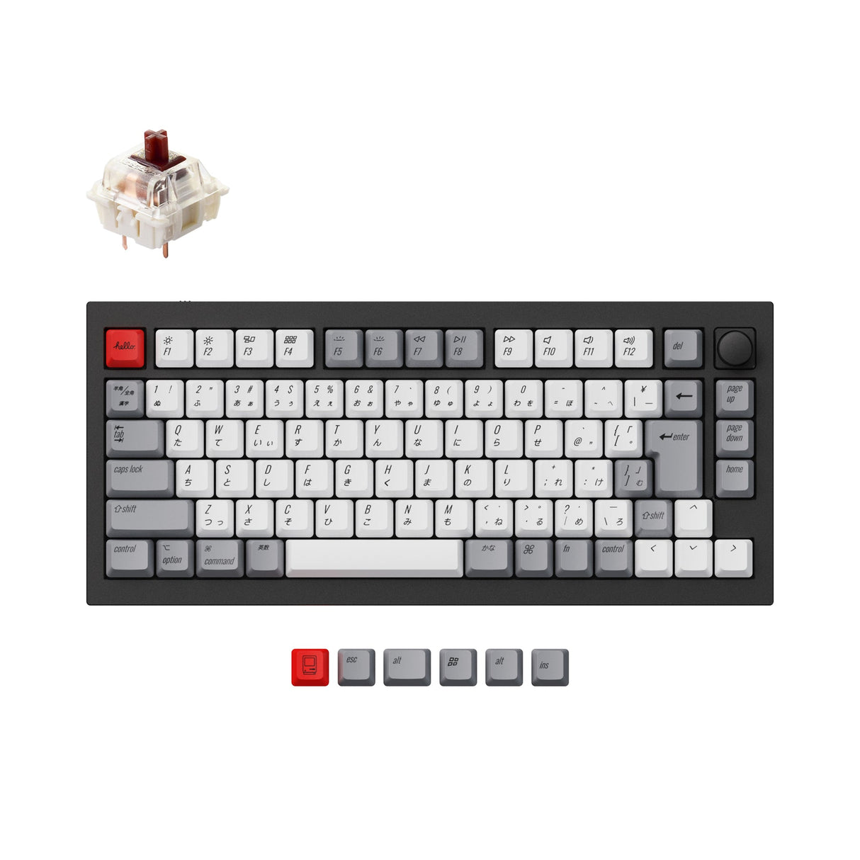 Keychron Q1 QMKカスタムメカニカルキーボード(日本JISレイアウト)