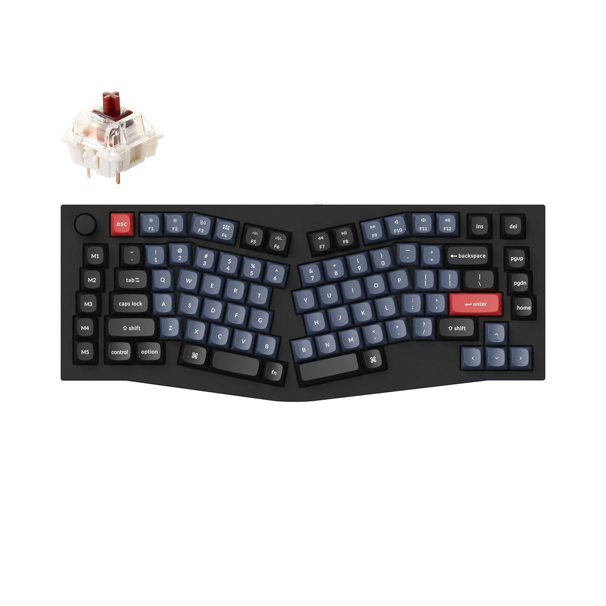 Keychron Q10 (Alice レイアウト) QMK カスタムメカニカルキーボード(US ANSI 配列)