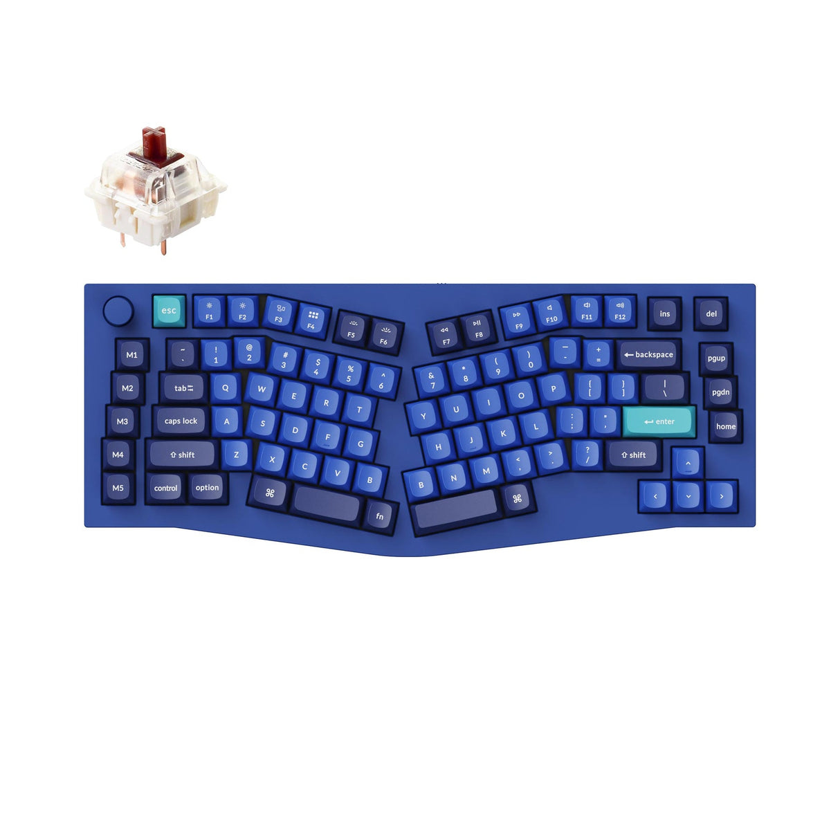 Keychron Q10 (Alice レイアウト) QMK カスタムメカニカルキーボード(US ANSI 配列)