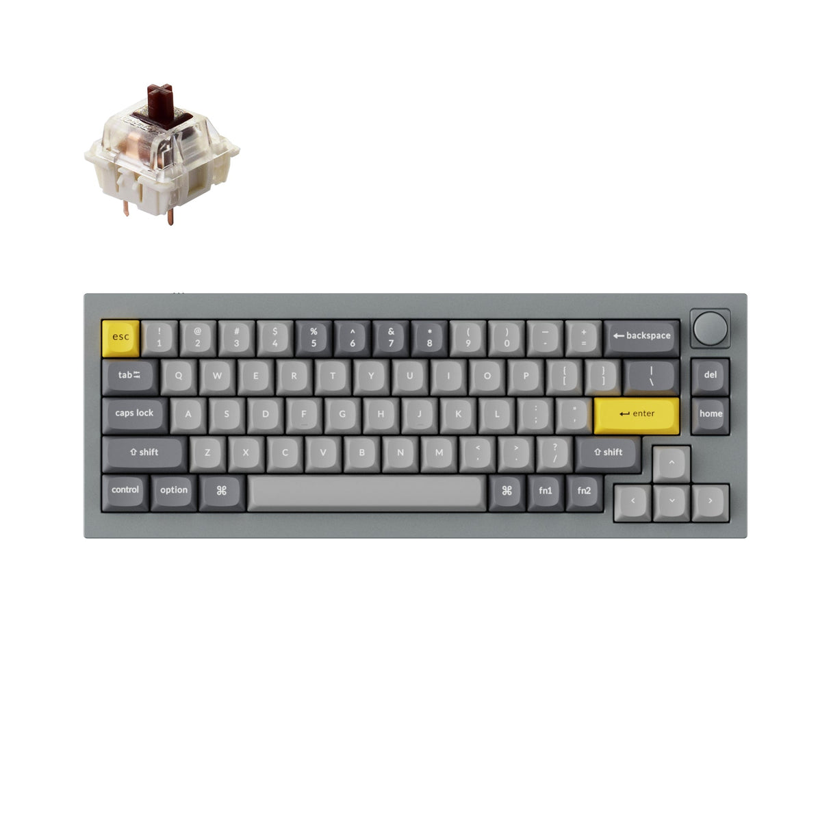 Keychron Q2 QMK カスタム メカニカル キーボード(US ANSI 配列)