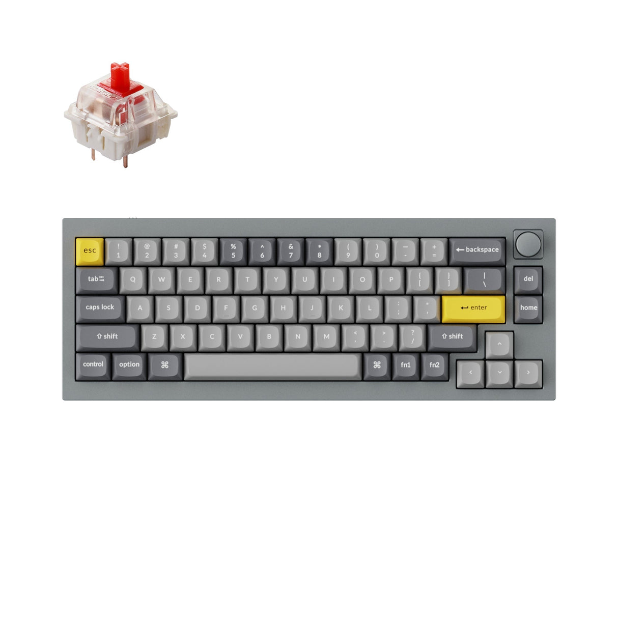 Keychron Q2 QMK カスタム メカニカル キーボード(US ANSI 配列)