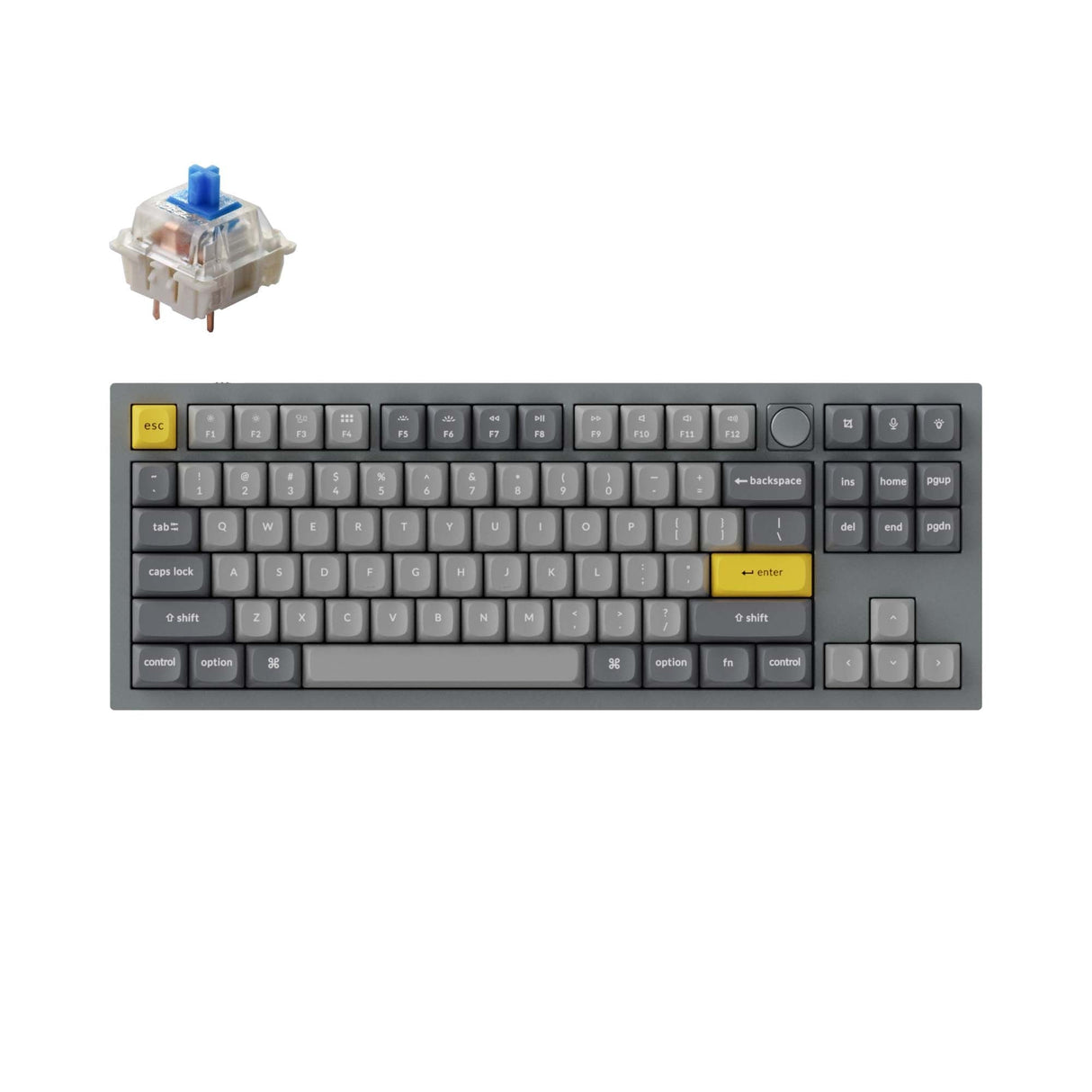 Keychron Q3 QMK カスタム メカニカル キーボード(US ANSI 配列)