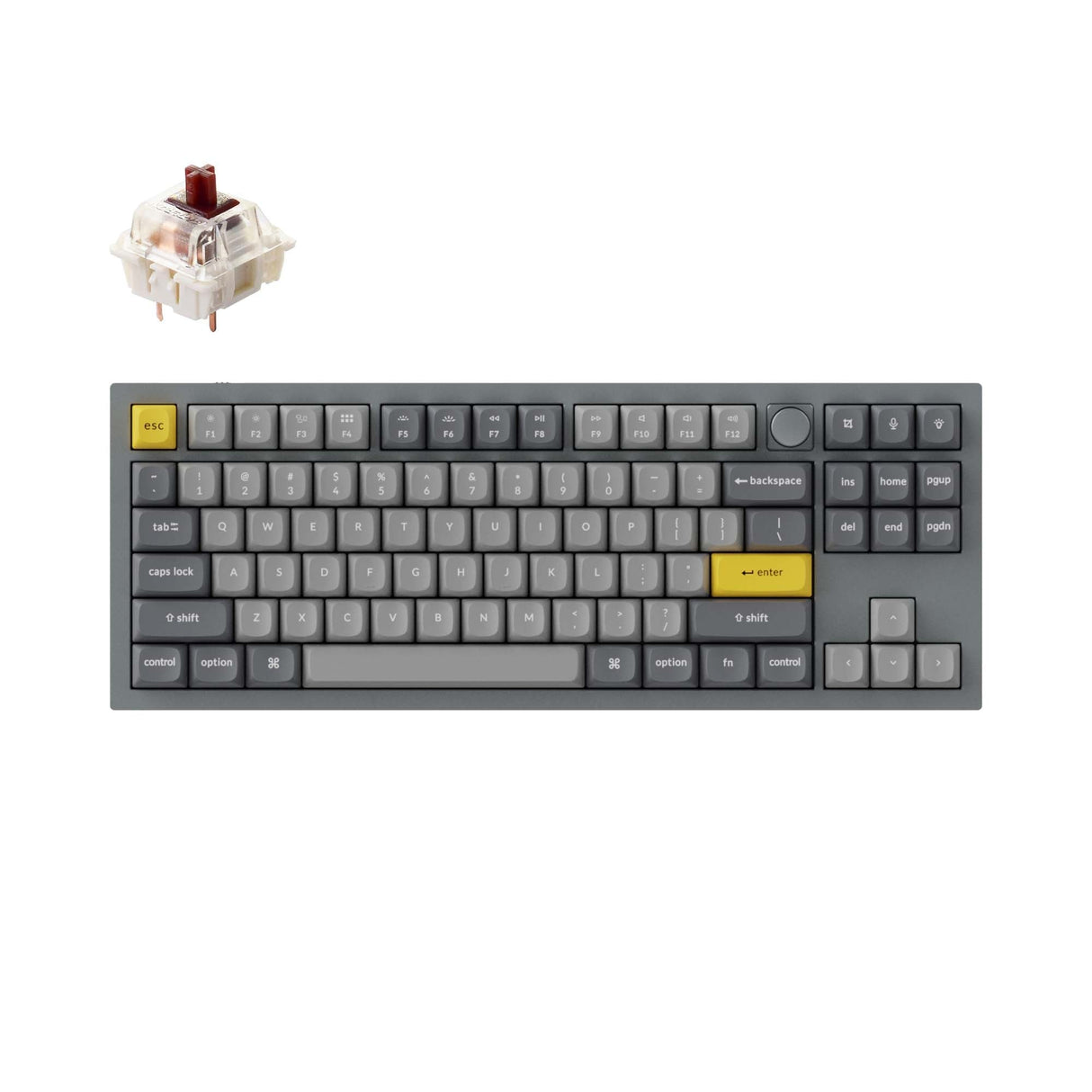 Keychron Q3 QMK カスタム メカニカル キーボード(US ANSI 配列)