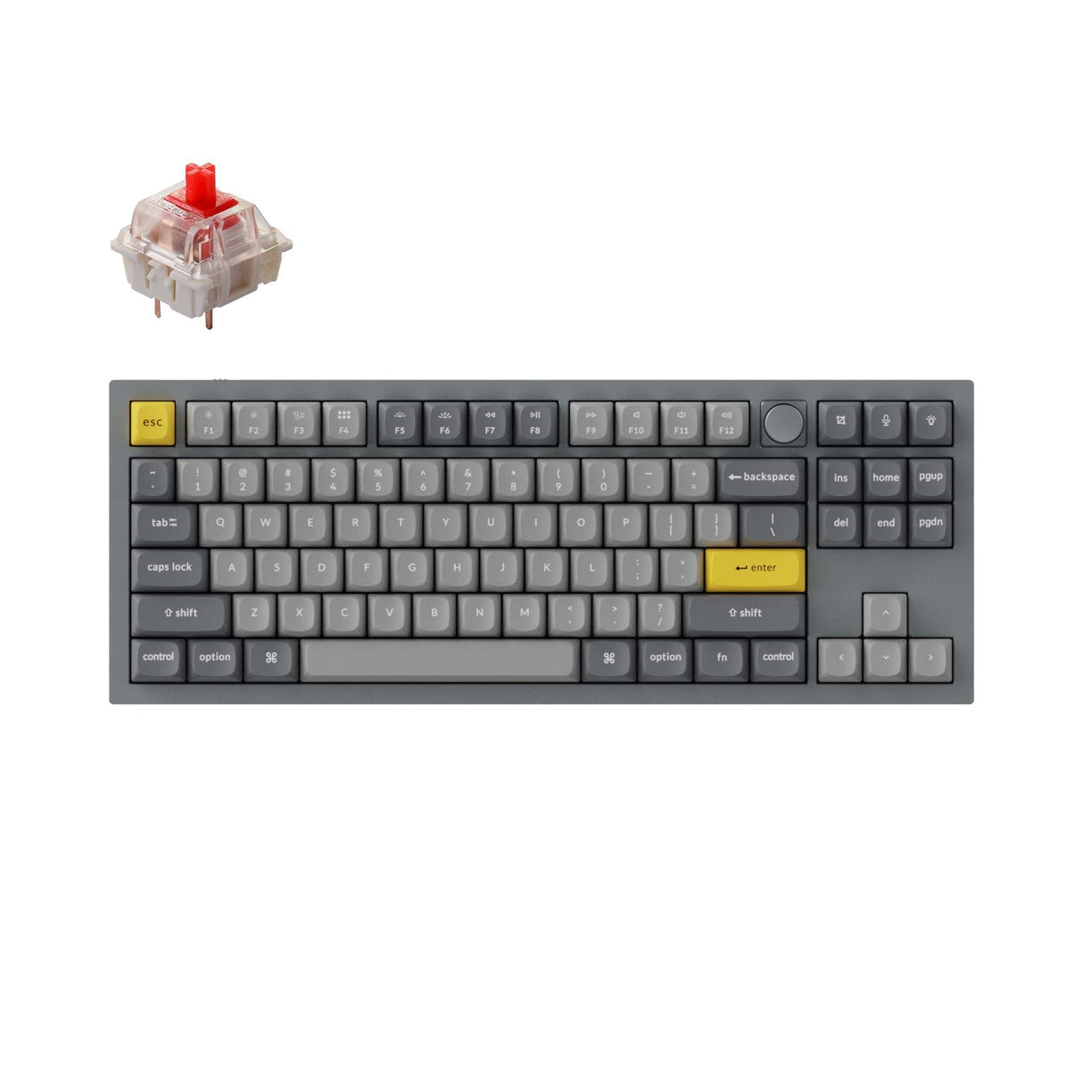Keychron Q3 QMK カスタム メカニカル キーボード(US ANSI 配列)