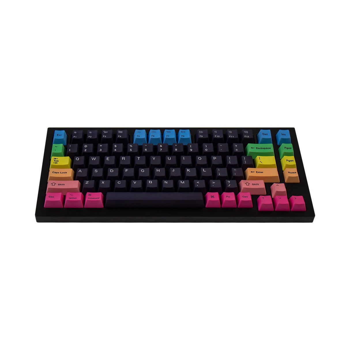 OEM 昇華型染色PBT キーキャップセット- 虹色