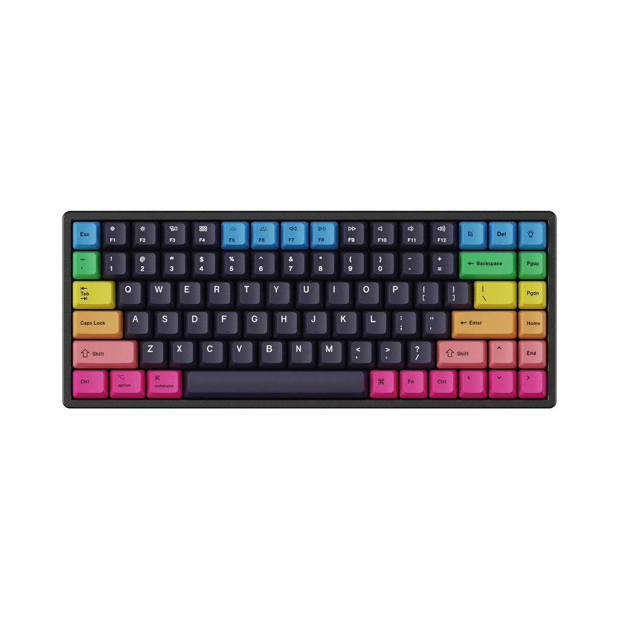 OEM 昇華型染色PBT キーキャップセット- 虹色