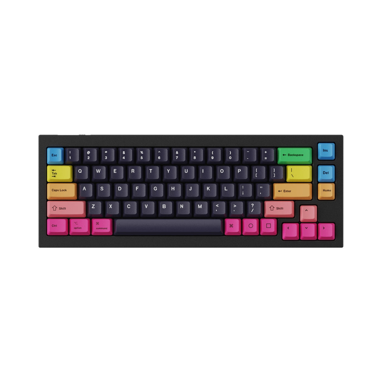 OEM 昇華型染色PBT キーキャップセット- 虹色