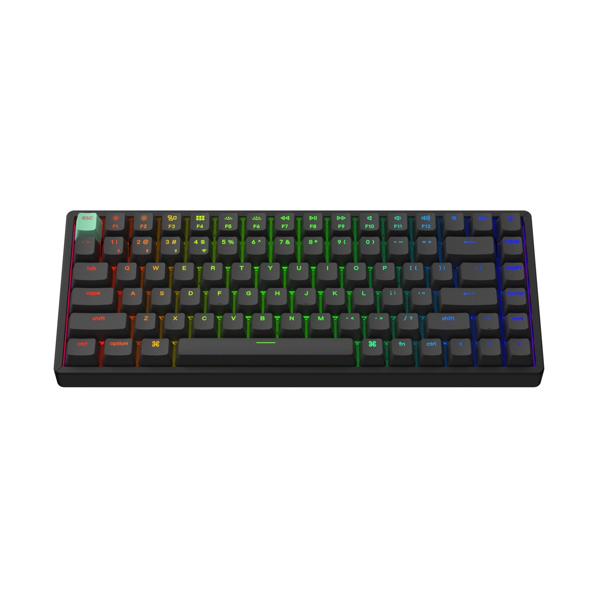 Cherryプロファイル Double Shot PBT シャインスルー フルセット・キーキャップ - Black