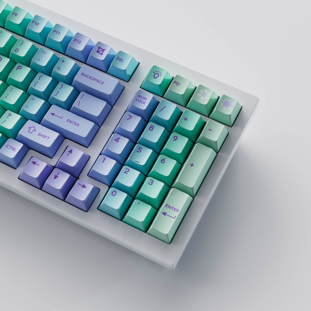 Cloud and Snow - Cherry プロファイル染色昇華 PBT フルキーキャップセット