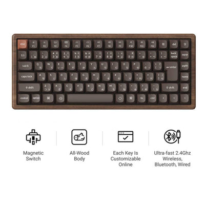 Keychron K2 HE 無線磁気スイッチカスタムキーボード  ールウッド スペシャルエディション 日本語配列