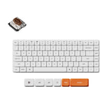Keychron K3 Max QMK VIA Wireless Custom Mechanical Keyboard 75% Layout Fully Assembled for Mac Windows Linux Gateron Low Profile Brown-White Version