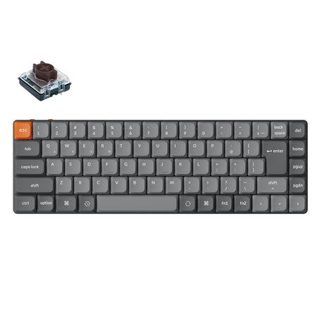 Keychron K7 Max QMK/VIA ワイヤレス カスタム メカニカルキーボード 日本語配列 かな刻印なし
