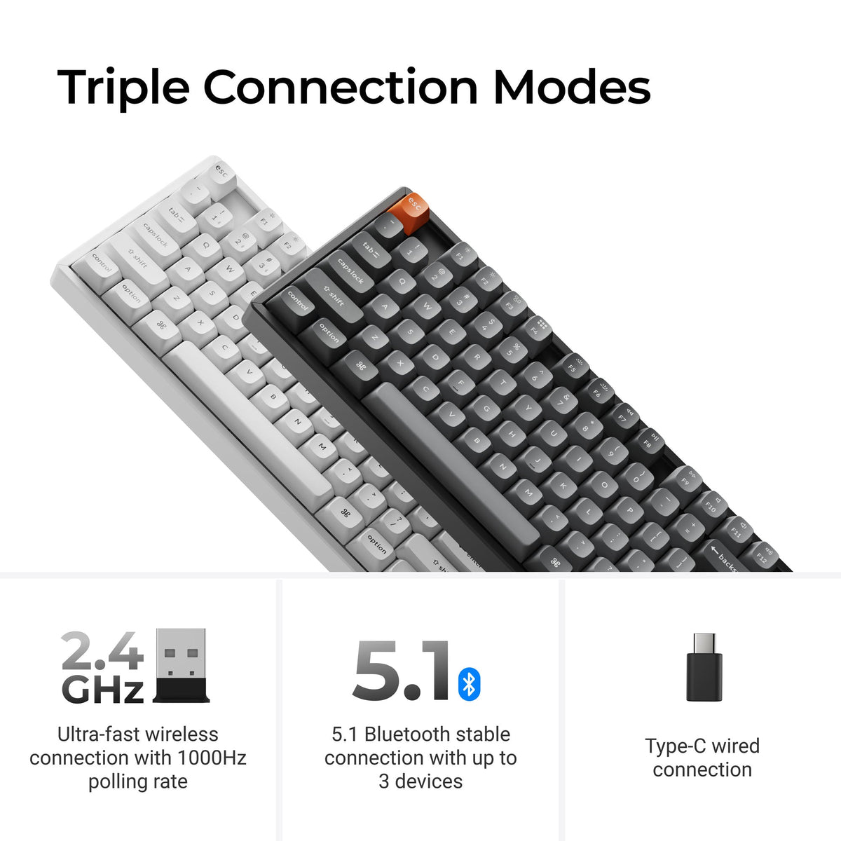 Keychron K8 Max Triple Connection Modes
