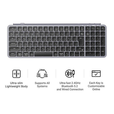 Keychron B2 Pro 超薄型ワイヤレスキーボード