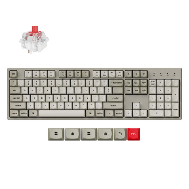 Keychron C2 Pro 8K QMK 有線カスタムメカニカルキーボード（US ANSI 配列）