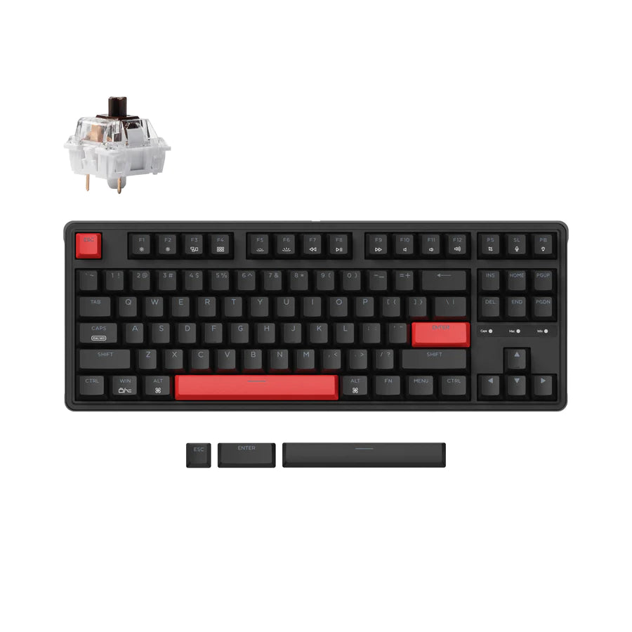 Keychron C3 Pro QMK/VIA 有線メカニカルキーボード（US ANSI配列）