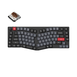 Keychron K15 Pro (Alice レイアウト) QMK/VIA ワイヤレス カスタム メカニカル キーボード（US ANSI 配列）