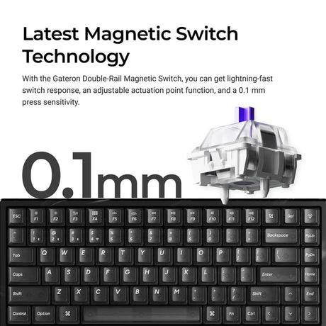 Keychron K2 HE ワイヤレス磁気スイッチカスタムキーボード - レジンエディション