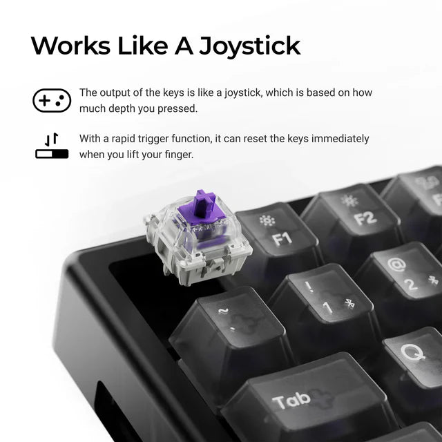 Keychron K2 HE ワイヤレス磁気スイッチカスタムキーボード - レジンエディション