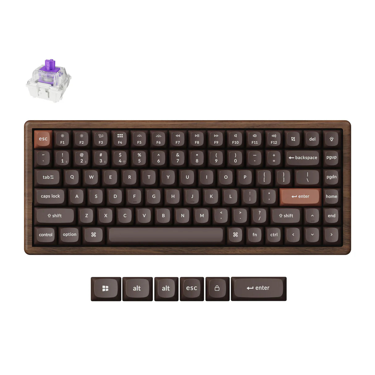 Keychron K2 HE 無線磁気スイッチカスタムキーボード  オールウッド スペシャルエディション