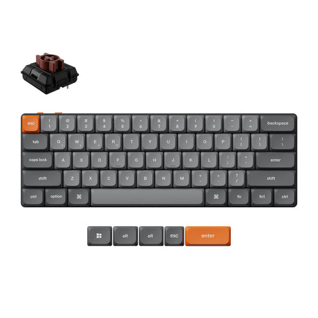 Keychron K9 Max QMK VIA 薄型ワイヤレスメカニカルキーボード｜US ANSI Keyboard